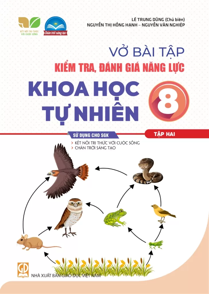 VỞ BÀI TẬP KIỂM TRA, ĐÁNH GIÁ NĂNG LỰC KHOA HỌC TỰ NHIÊN LỚP 8 - TẬP 2 (Sử dụng cho SGK Kết nối tri thức, Chân trời sáng tạo)